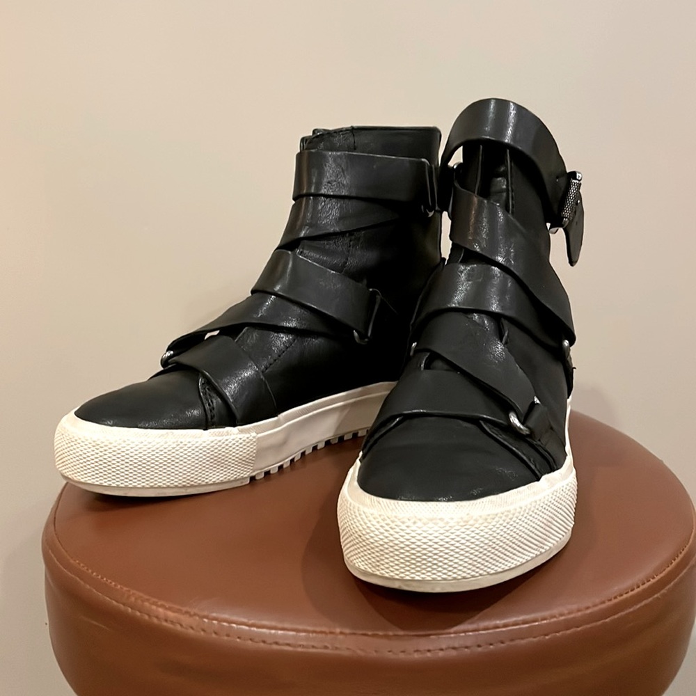 Frye Moto leather boots, sneakers